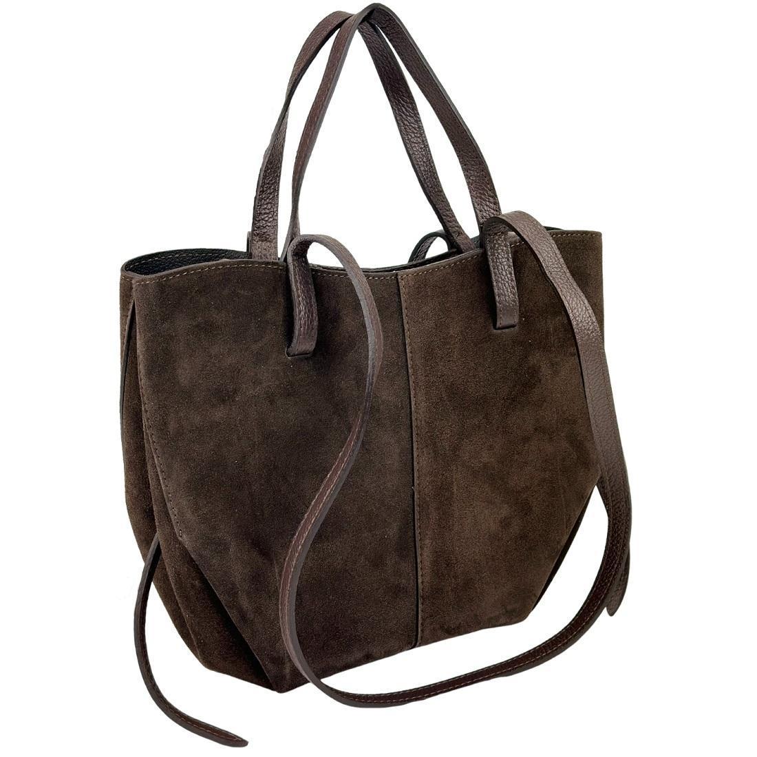 Жіноча сумка замшева Firenze Italy F-IT-7888DB Шоколадний (2656558537) - фото 3