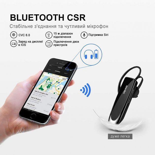 Гарнитура Bluetooth New Bee LC-B41+ чехол чорний (11260985) - фото 3