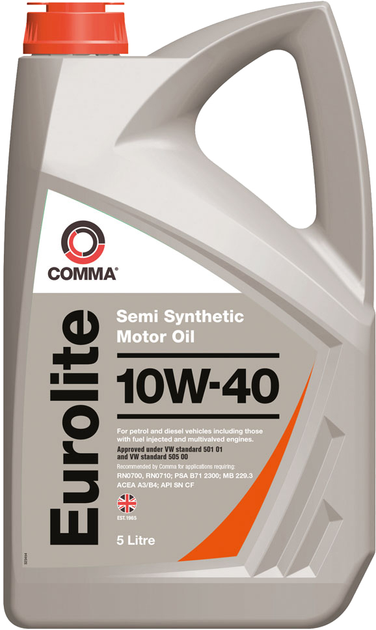 Моторное масло автомобильное COMMA EUROLITE 10W-40 5 л (EUL5L)