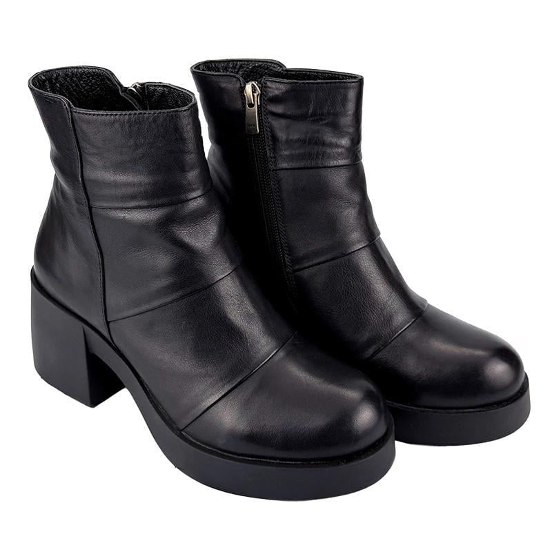Ботинки женские зимние кожаные К-006408 p. 36 23 см Черный