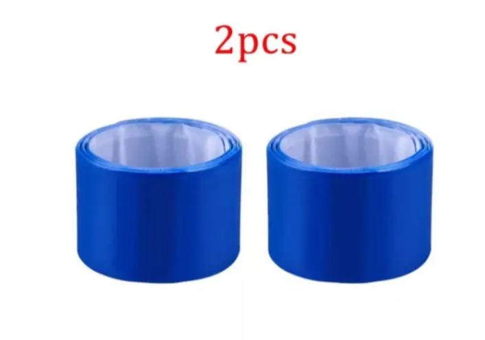 Светоотражающий браслет 2 шт. 40x3 см Синий (12048/1) - фото 2