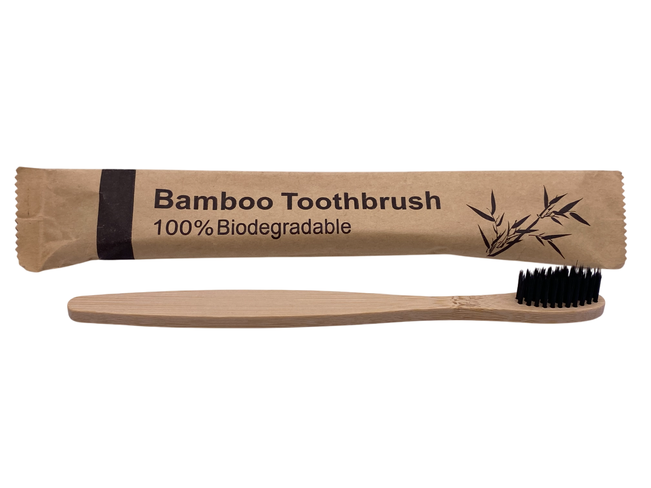 Зубная щетка Pinka Эко бамбуковая Черный (2493944558)