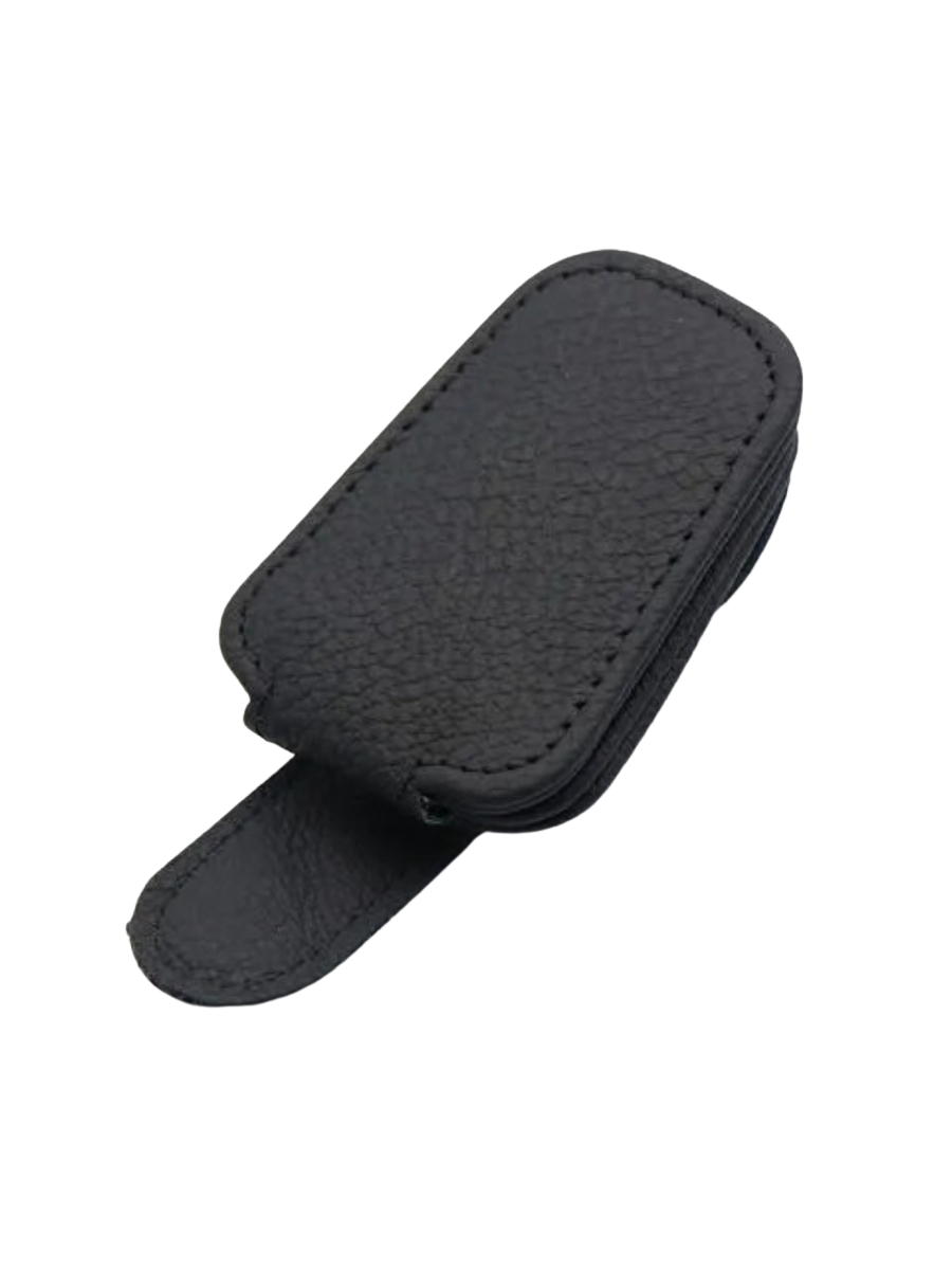 Держатель для очков в машину на солнцезащитный козырек Черный (40037)