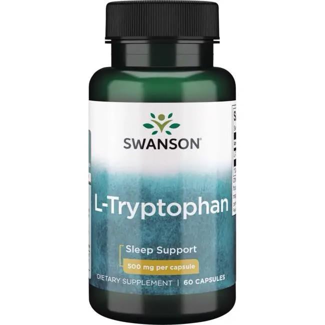 Аминокислоты Swanson L-Tryptophan 500 мг 60 капсул (SW1502)