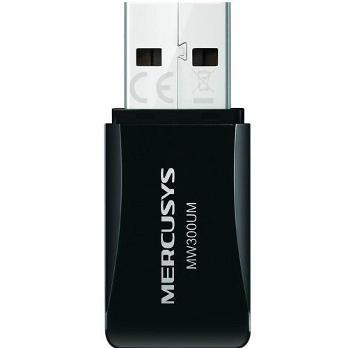 Адаптер Mercusys MW300UM Mini USB IEEE802.11b/g/n WPA WPA2 2,4GHz (559639) - фото 2