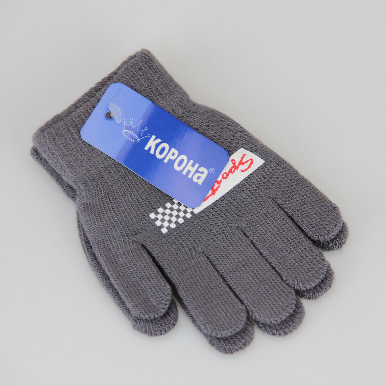 Рукавички для хлопчика Ралі вовняні 3-5 років Темно-сірий (33447)