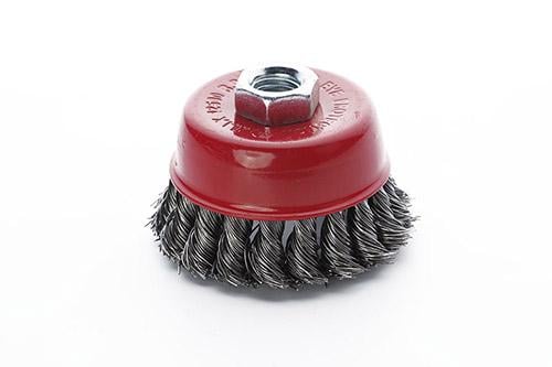 Щітка-чаша Apro стальні витки 75 мм для УШМ (830439) Щітка-чаша Apro стальні витки 75 мм для УШМ (830439)