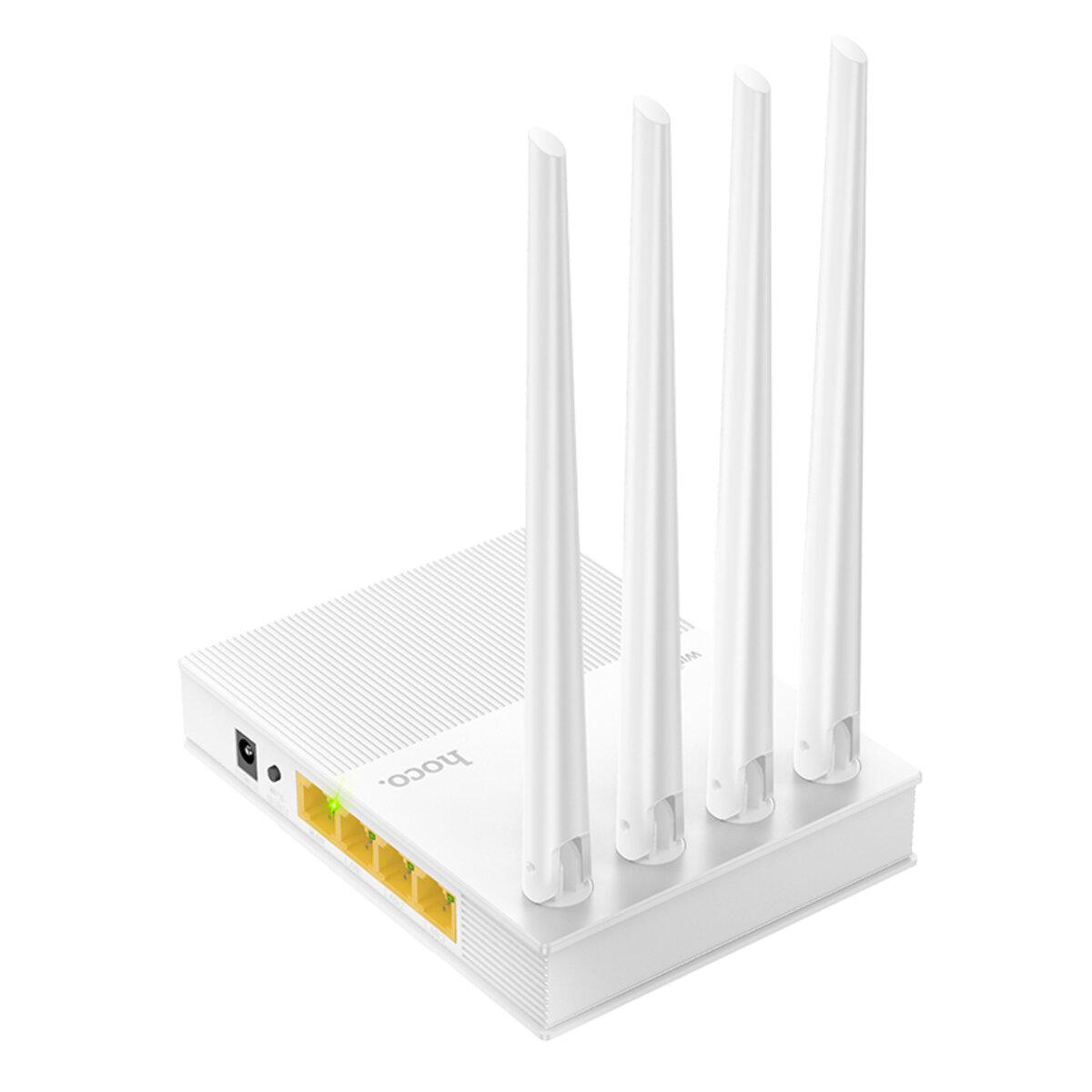 Маршрутизатор Hoco HI31 WiFi5 Wireless Router EU 1xWAN RJ45 3xLAN RJ45 White (6942007640718) - фото 2