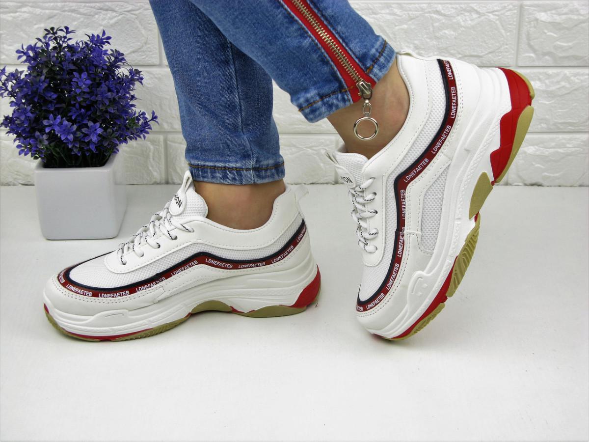 Кроссовки женские Fashion р. 37 23 см Белый (1072)