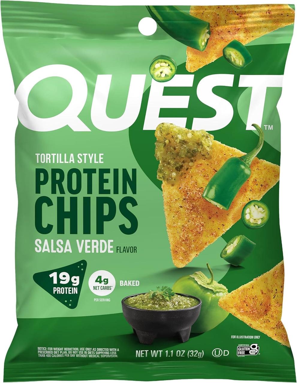 Чипсы Quest Nutrition Tortilla Style Protein Chips Salsa Verde 32 г (2999450340) Чипсы Quest Nutrition Tortilla Style Protein Chips Salsa Verde 32 г (2999450340)