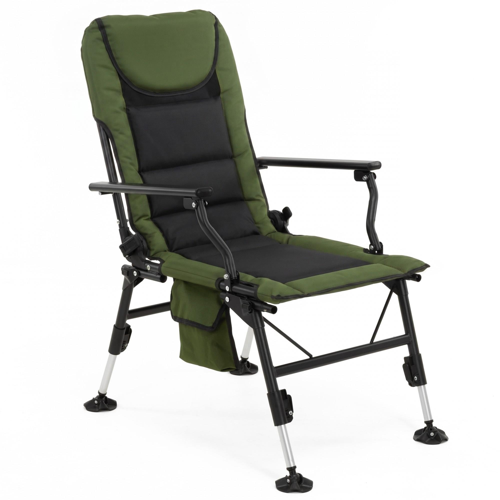 Кресло-раскладушка туристическое Springos CS0192 регулируемое Navy Green/Black (68908)