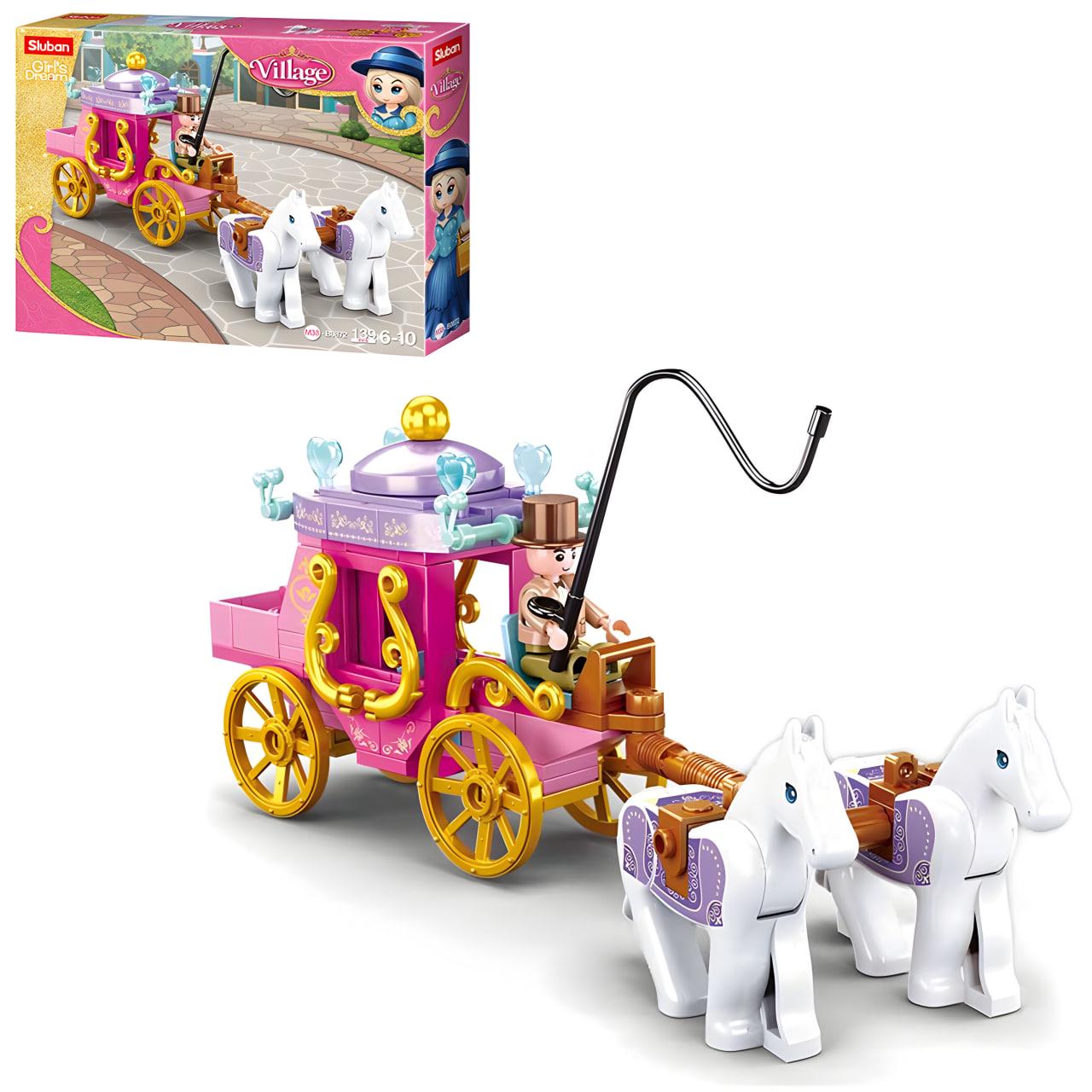 Конструктор Sluban Карета з кіньми 139 дет. (M38-B0872)