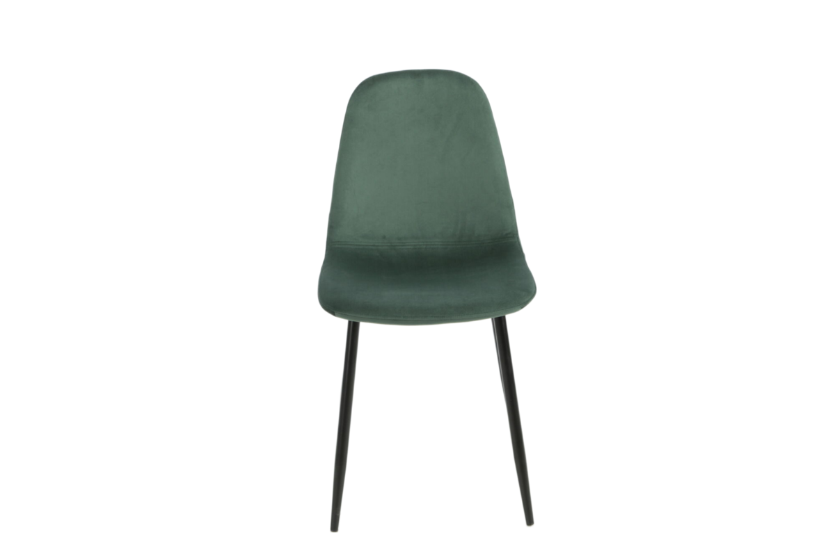Стул Intarsio Luke Черный каркас/Зеленый - фото 3