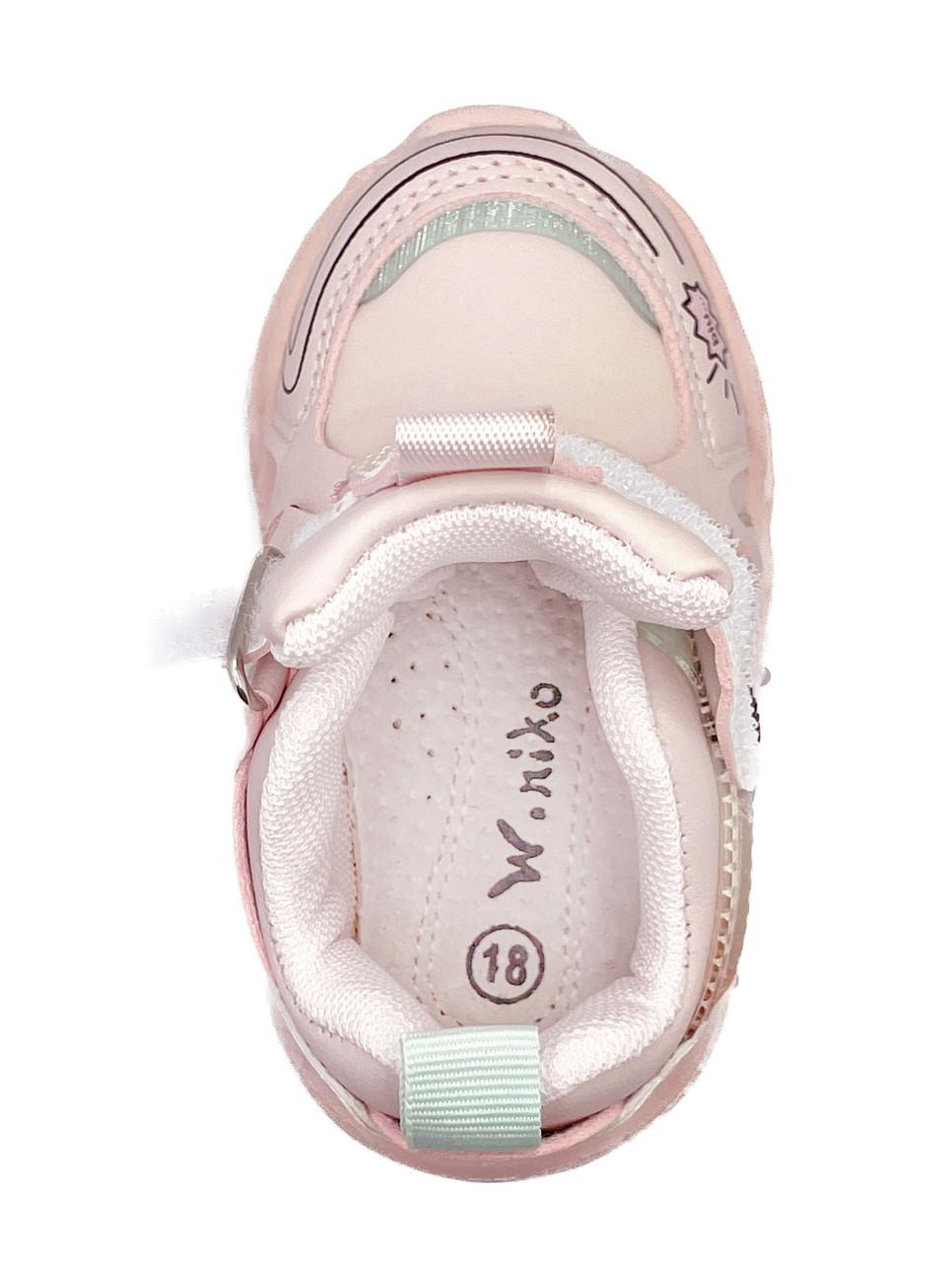 Кросівки для дівчаток W.niko C1084/19 р. 19 Рожевий - фото 4 Кросівки для дівчаток W.niko C1084/19 р. 19 Рожевий - фото 4