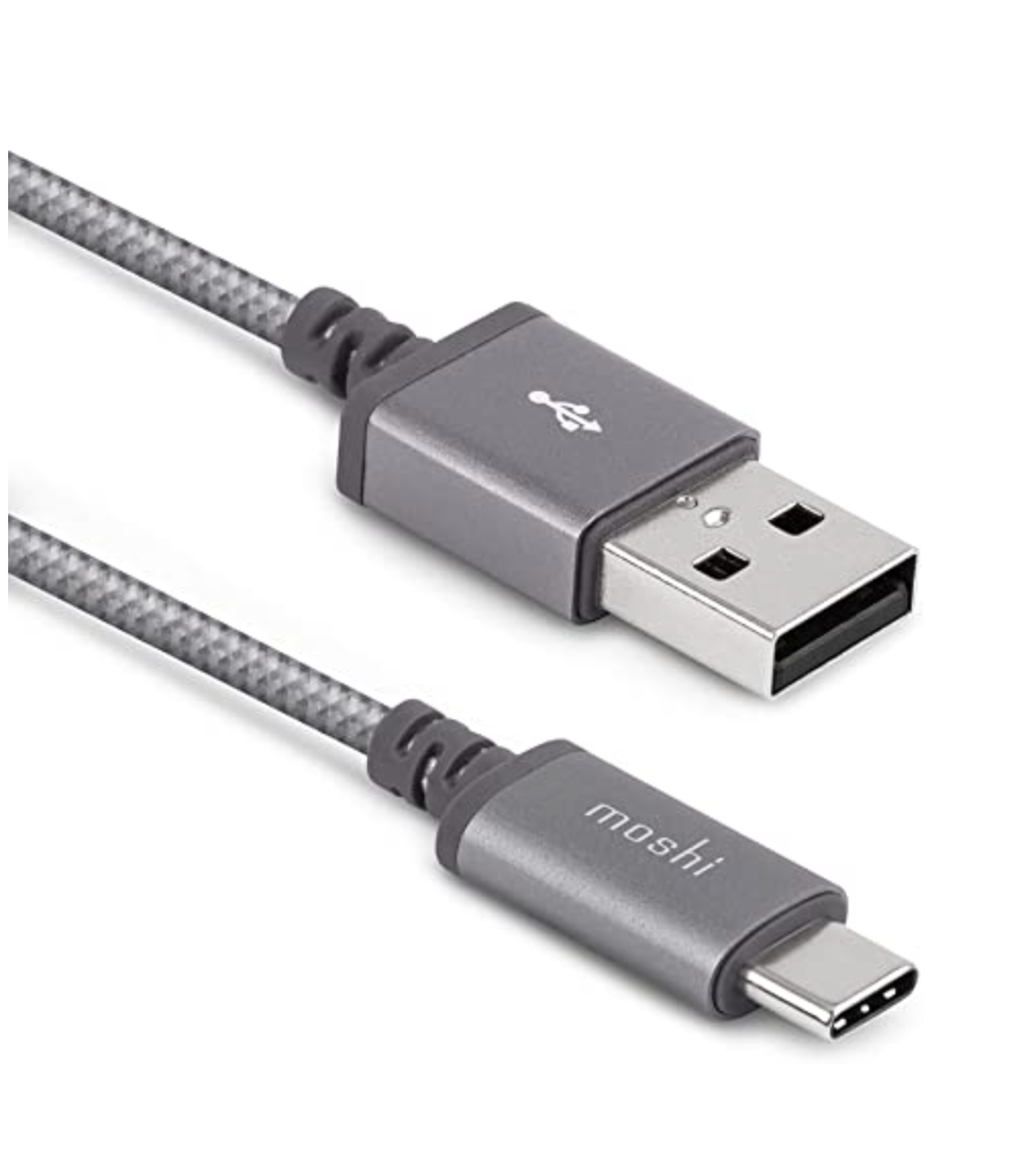 Кабель Moshi Integra™ USB-C to USB Cable 1.5 m, Titanium Gray