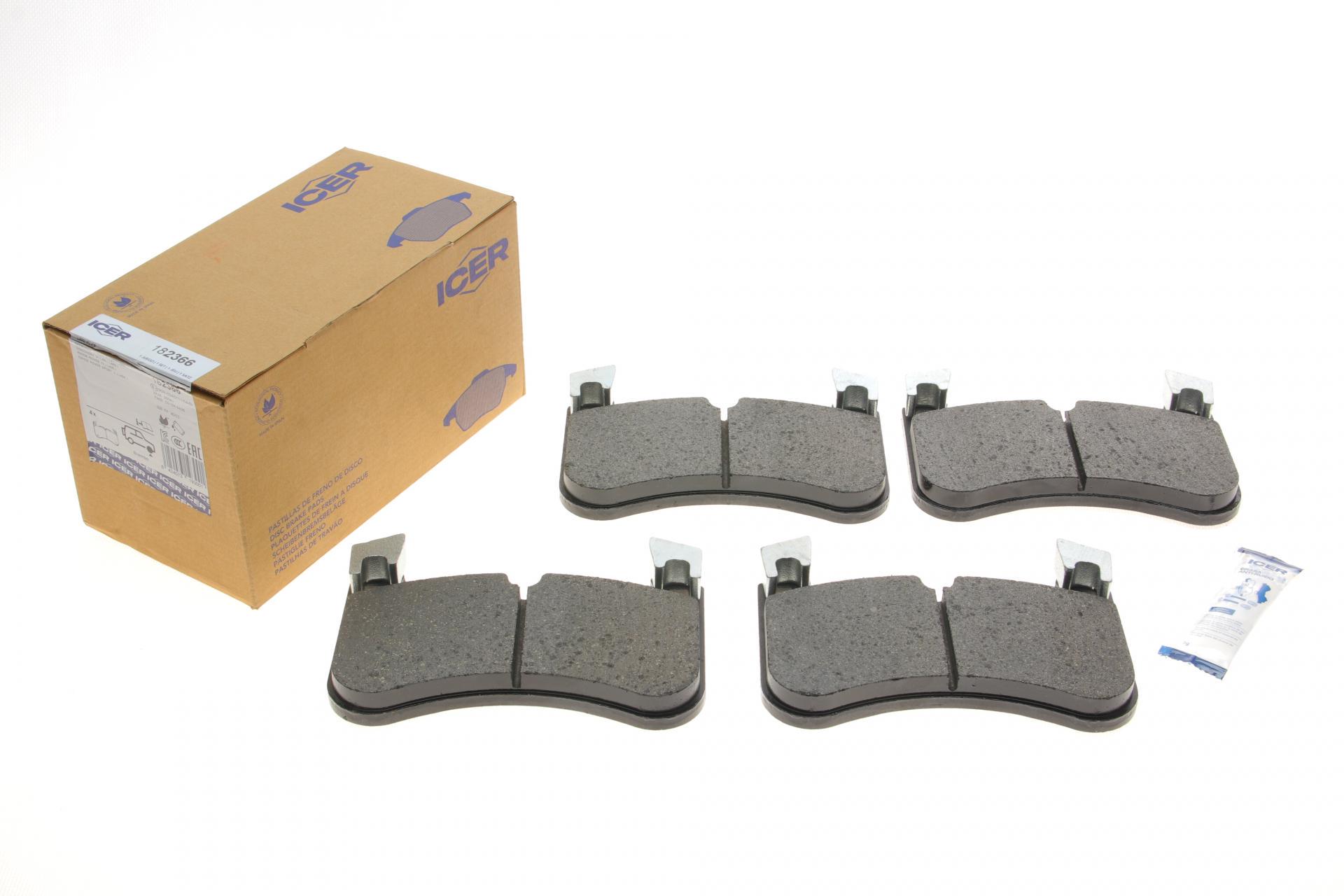Колодки тормозные передние ICER Land Rover Defender 19-/Discovery 16-/Range Rover 12- (182366 ICER) Колодки тормозные передние ICER Land Rover Defender 19-/Discovery 16-/Range Rover 12- (182366 ICER)