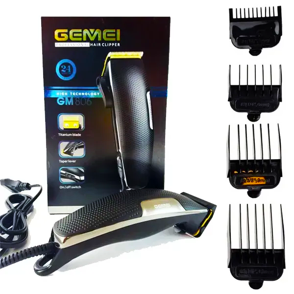 Машинка для стрижки волос Gemei GM-806 + насадки Черный (25590929) Машинка для стрижки волос Gemei GM-806 + насадки Черный (25590929)