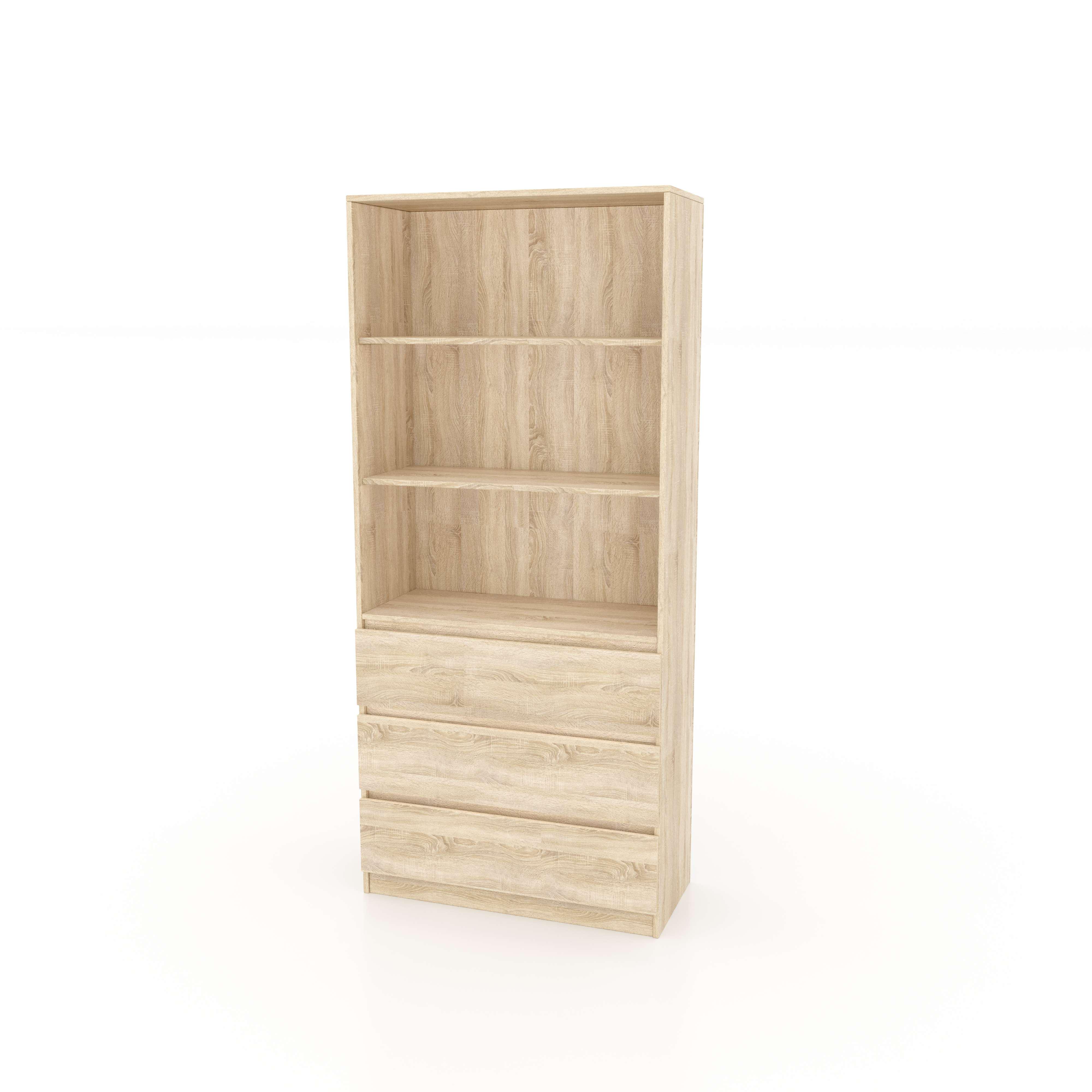 Шкаф книжный STL1 Line 800х350х1800 мм Дуб Сонома