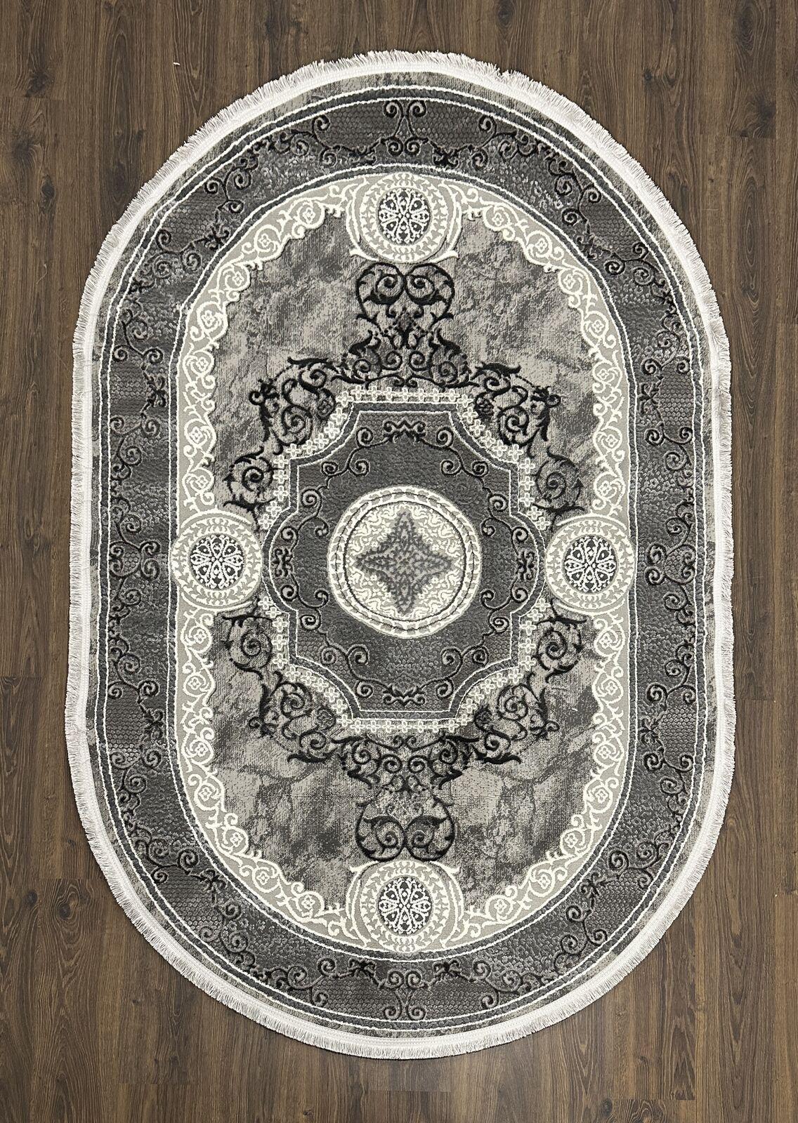 Ковер Rubin Carpet ADELINA R0004B Oval Dark Grey (6934-36)