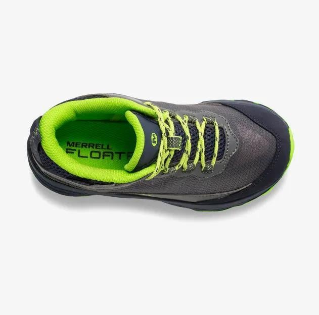 Ботинки детские зимние MERRELL Moab Speed Mid Waterproof р. 34/3/22,5 см Navy/Grey/Lime (20495316) - фото 4