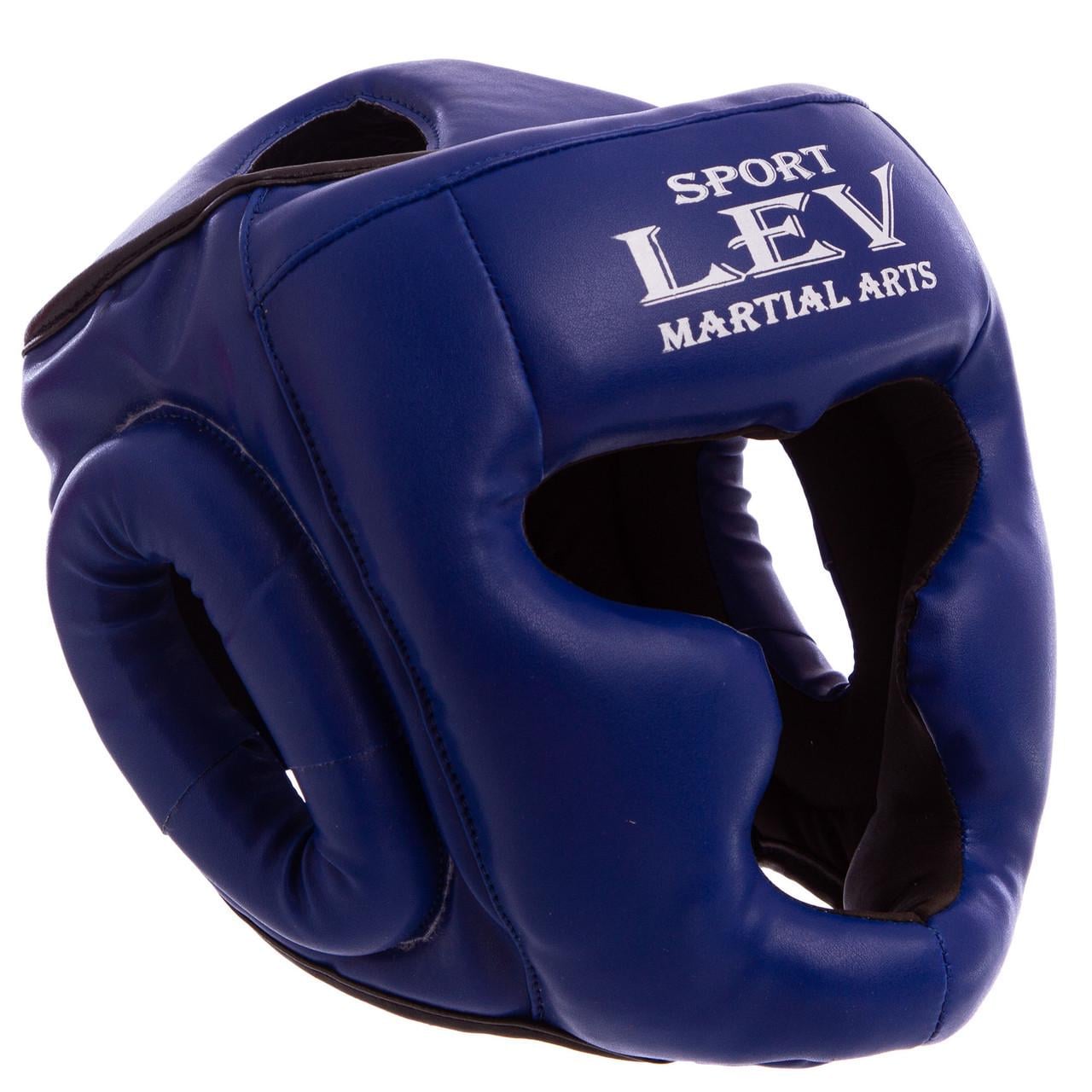 Боксерский шлем-маска тренировочный LEV Sport кожа XL (8585053830671)