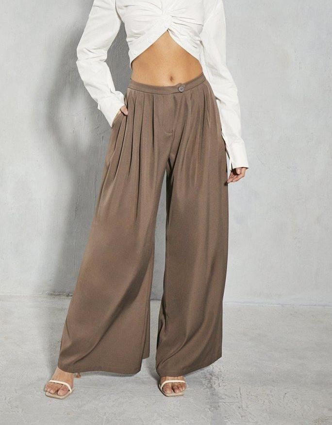 Брюки-палаццо Misspap широкі Мокко (29487679)