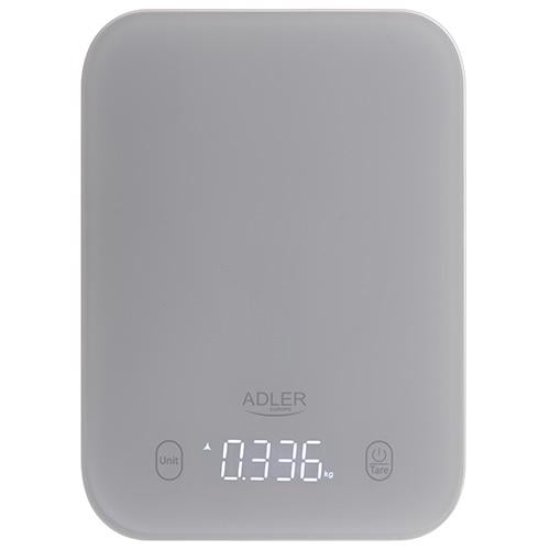 Ваги кухонні Adler AD 3181 з дисплеєм LCD max 10 кг Grey (611828)