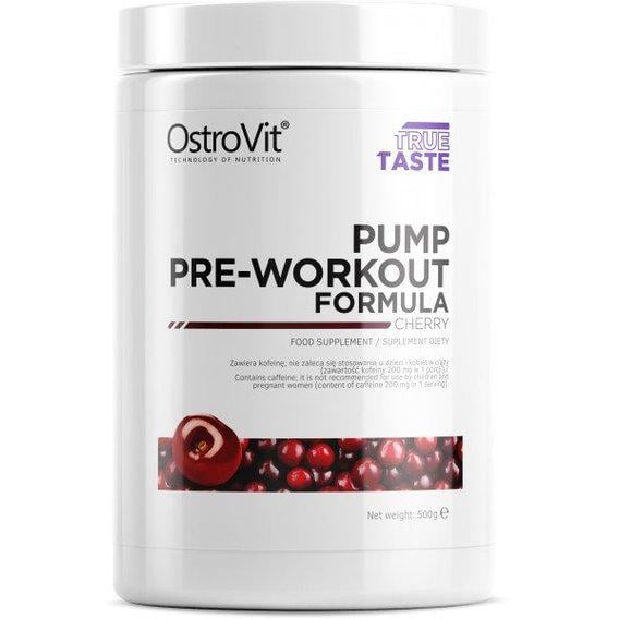 Комплекс до тренування OstroVit PUMP Pre-Workout 500 г 50 порций Cherry