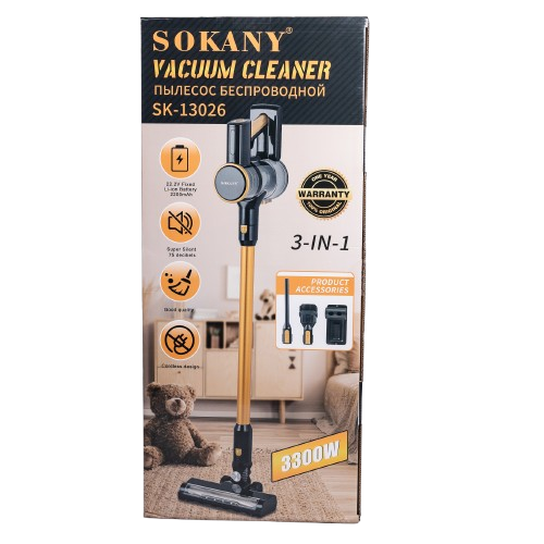 Пилосос вертикальний Sokany SK-13026 колбовий циклонний 3300 Вт (SK-13026) - фото 10