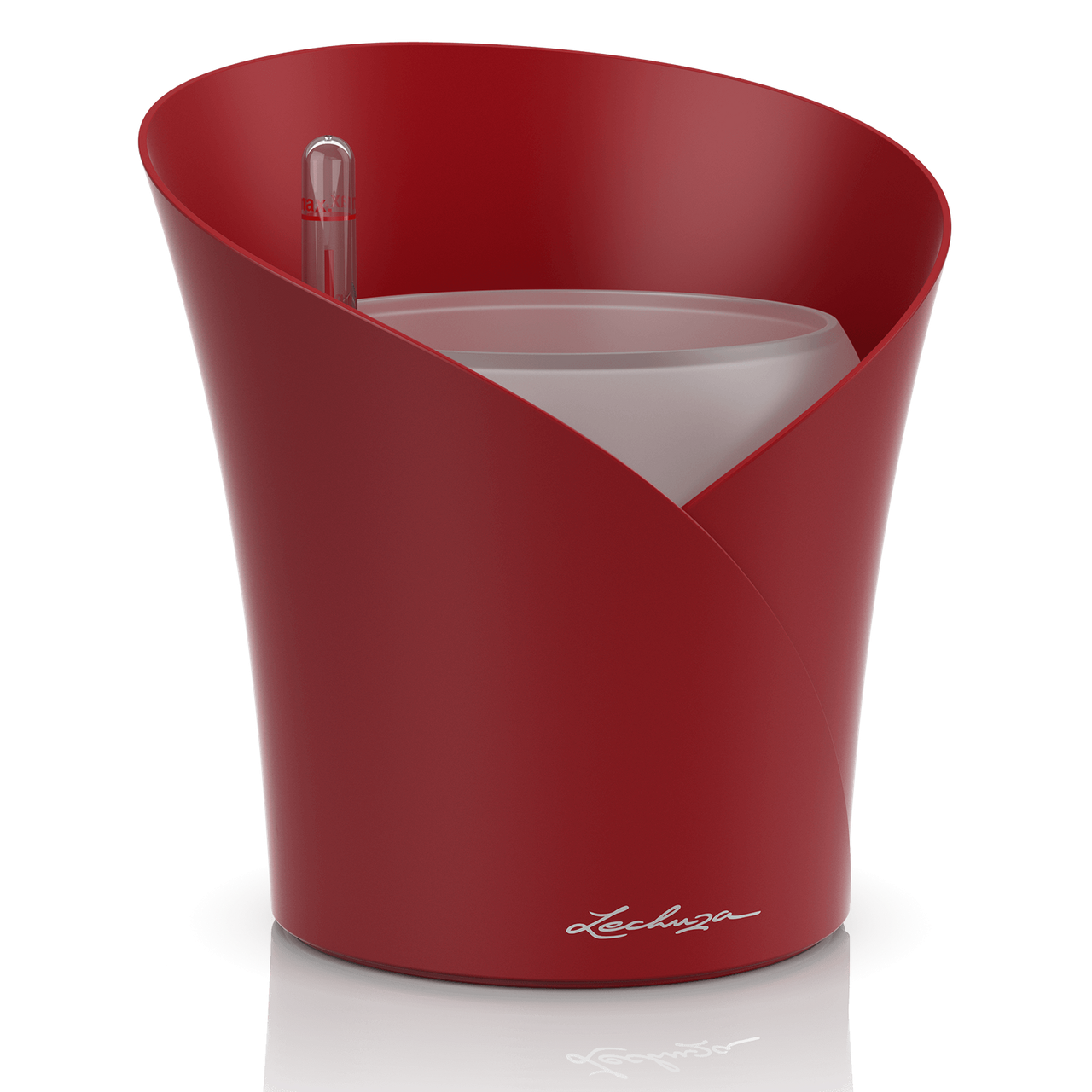 Умная орхидейница Lechuza Orchidea 20 круглая 1 л 18 x 20 см Красный