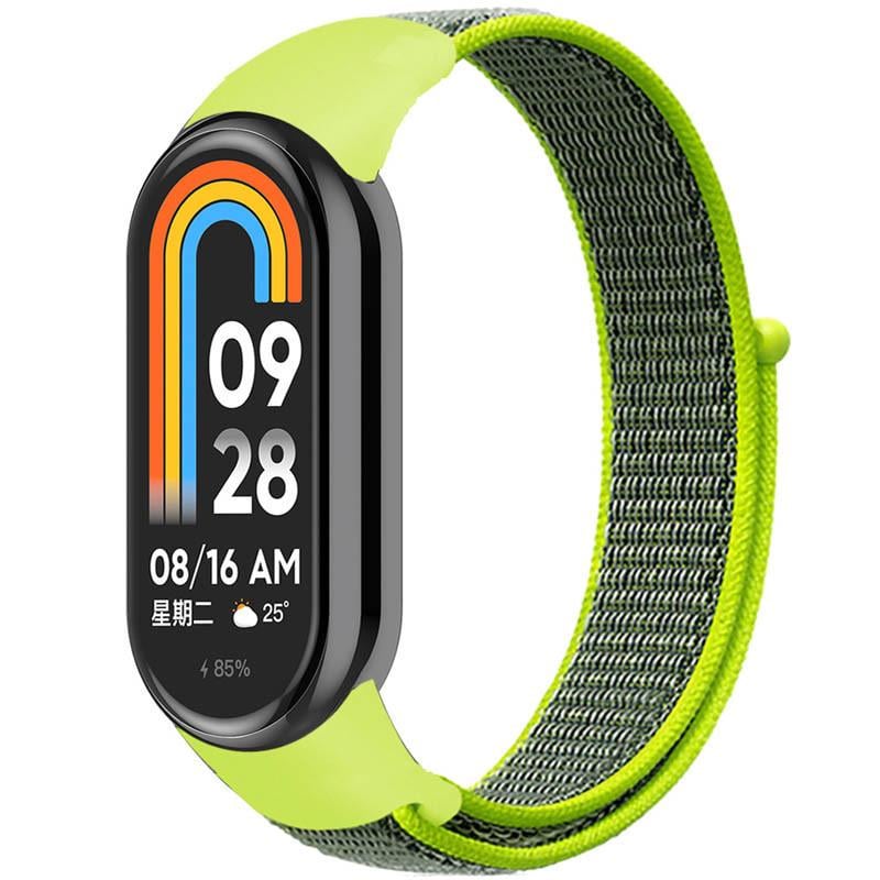 Ремінець Nylon New для Xiaomi Mi Band 8/9 Bright Green (00000077679_15)