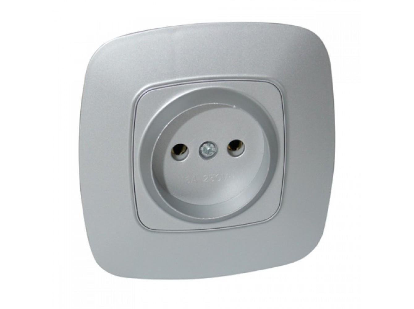 Розетка встроенная HOROZ ELECTRIC 16А 250V ELA Серебряный (112-007-0005-020)