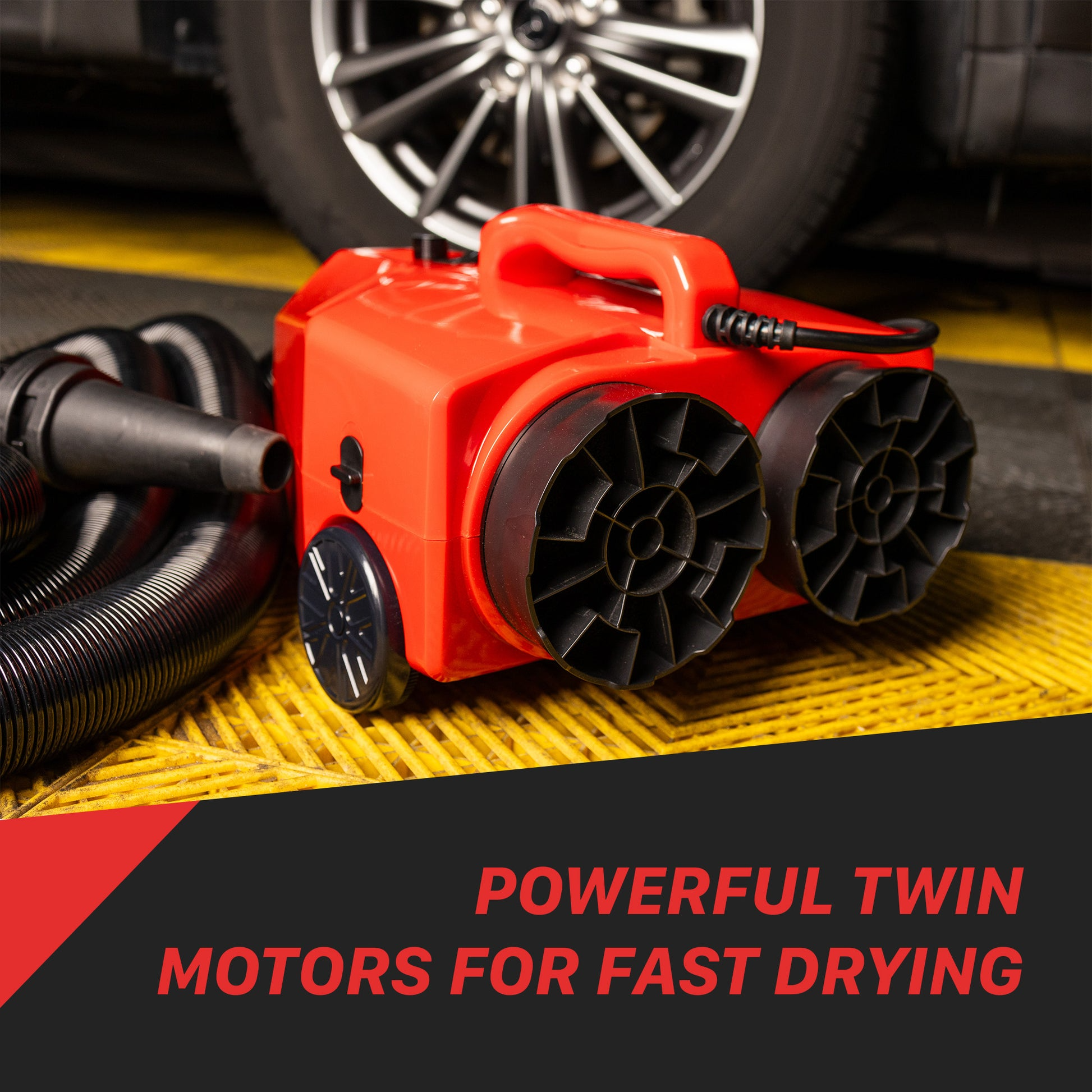 Турбосушка двухтурбинная для сушки автомобиля 2400 Вт (29374) - фото 4 Турбосушка двухтурбинная для сушки автомобиля 2400 Вт (29374) - фото 4