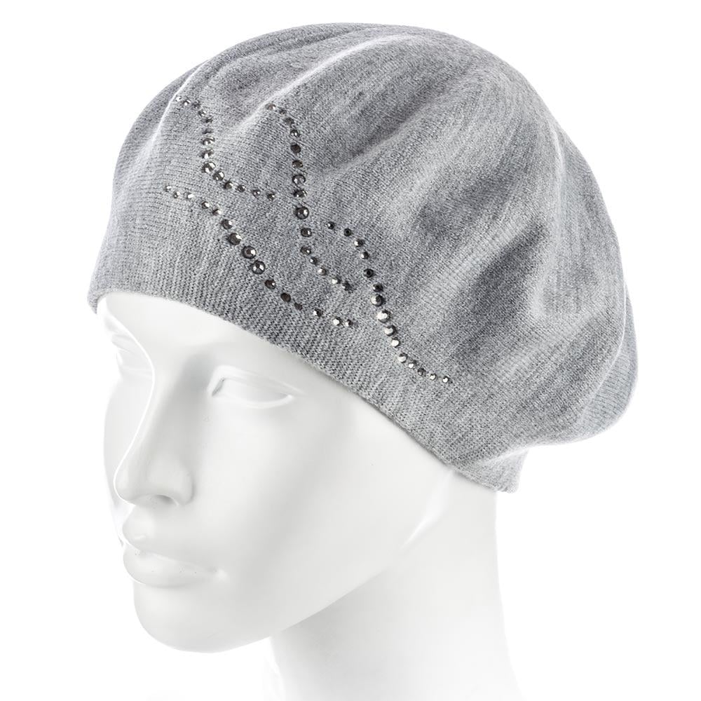 Берет жіночий Zolly ZH238 подвійної вовняний Світло-сірий (117773)