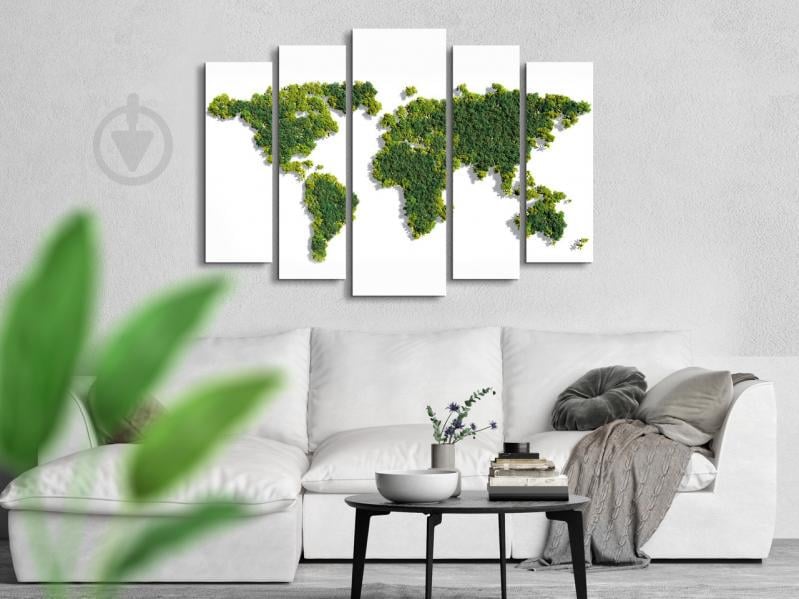 Модульна картина Poster-land Карта світу Art-327_5 ( 80х118см )