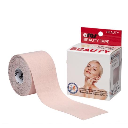 Тейп кінезіологічний для обличчя Ares Beauty Gentle 5 см х 5 м Рожевий