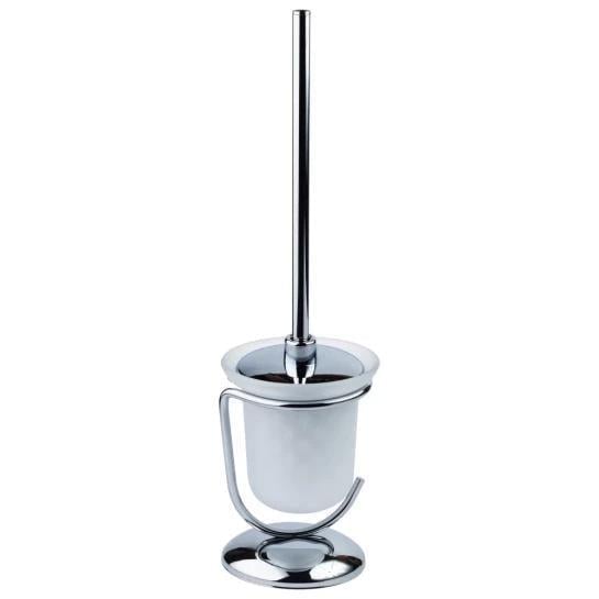 Ершик для унитаза Kroner KRM Rizze-ACG322 напольный Хром/Белый (SVR-CV022910)