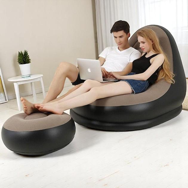 Надувное кресло AIR SOFA с пуфом (26399065) - фото 6 Надувное кресло AIR SOFA с пуфом (26399065) - фото 6