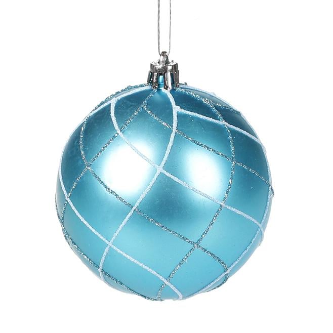 Куля новорічна пластикова Flora D-8 см (11440)