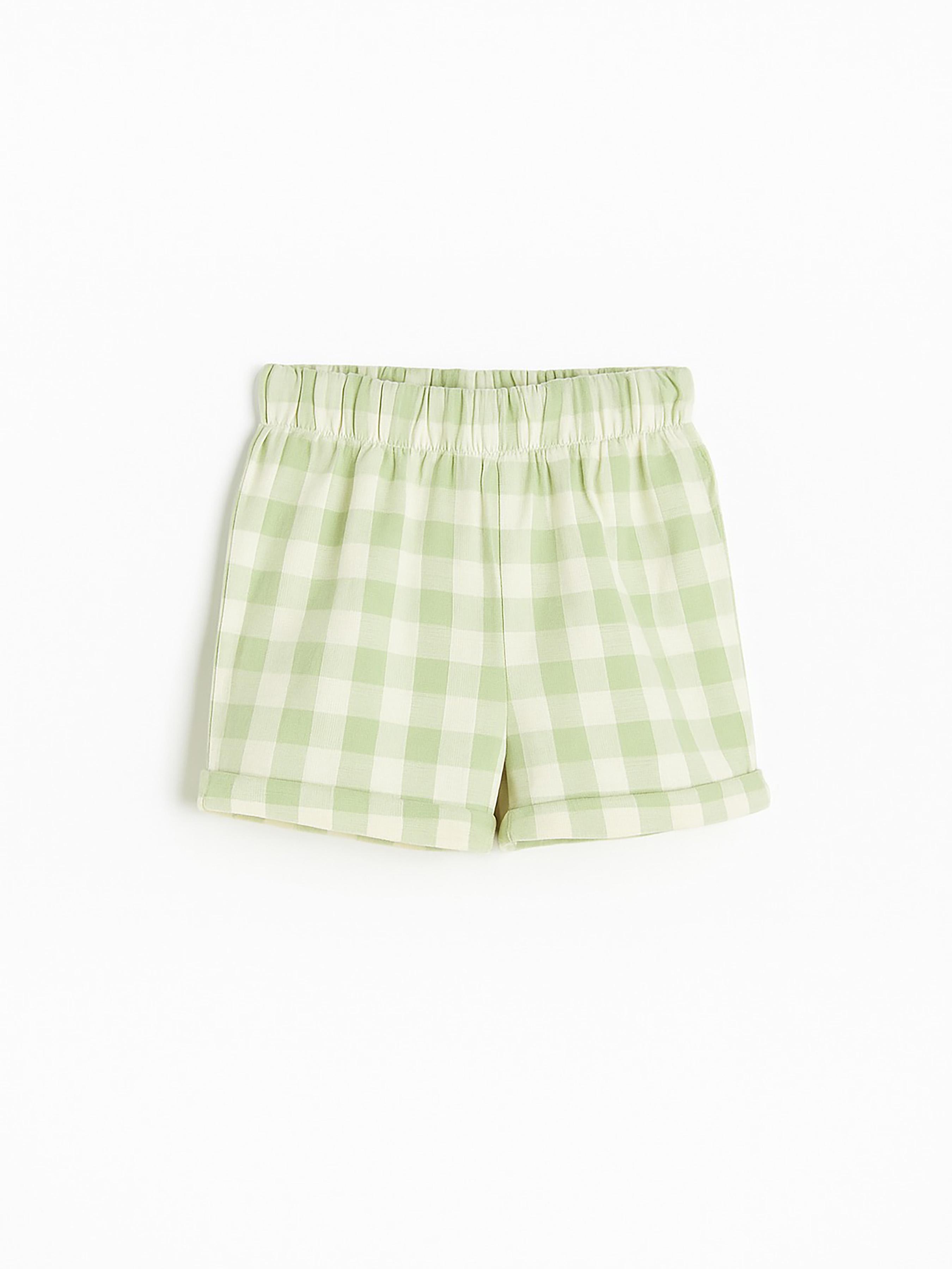 Шорти H&M 86 см Молочно-зелений (Х2411123259)