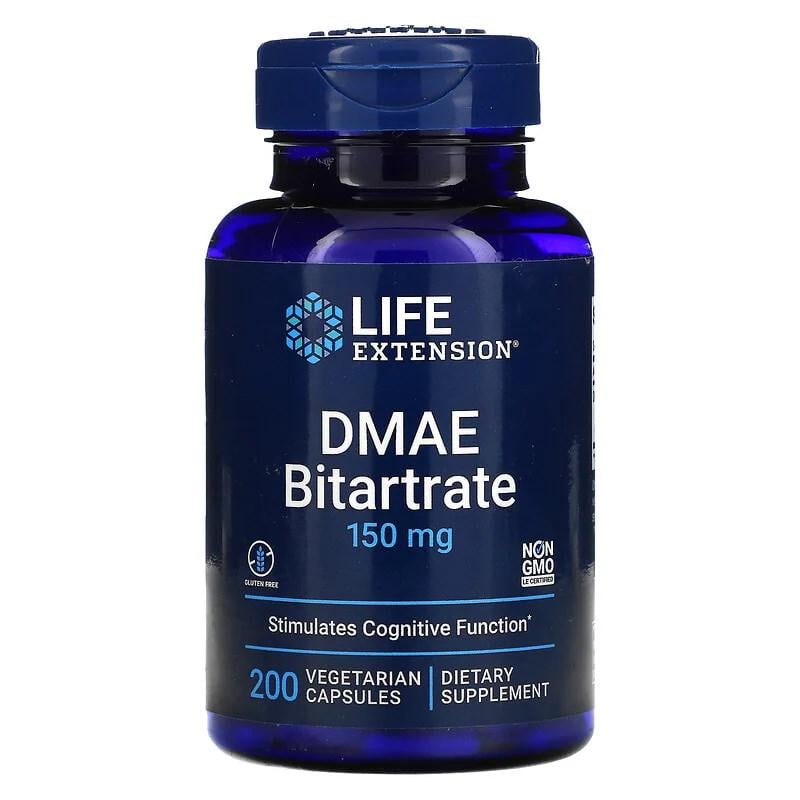 Натуральная добавка Life Extension DMAE Bitartrate 150 мг 200 вегакапс. (7955)