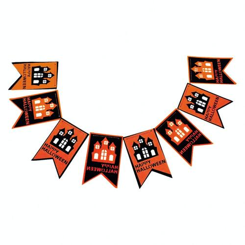 Гирлянда Домик Happy Halloween SETA Decor (19-568BLK-OR)