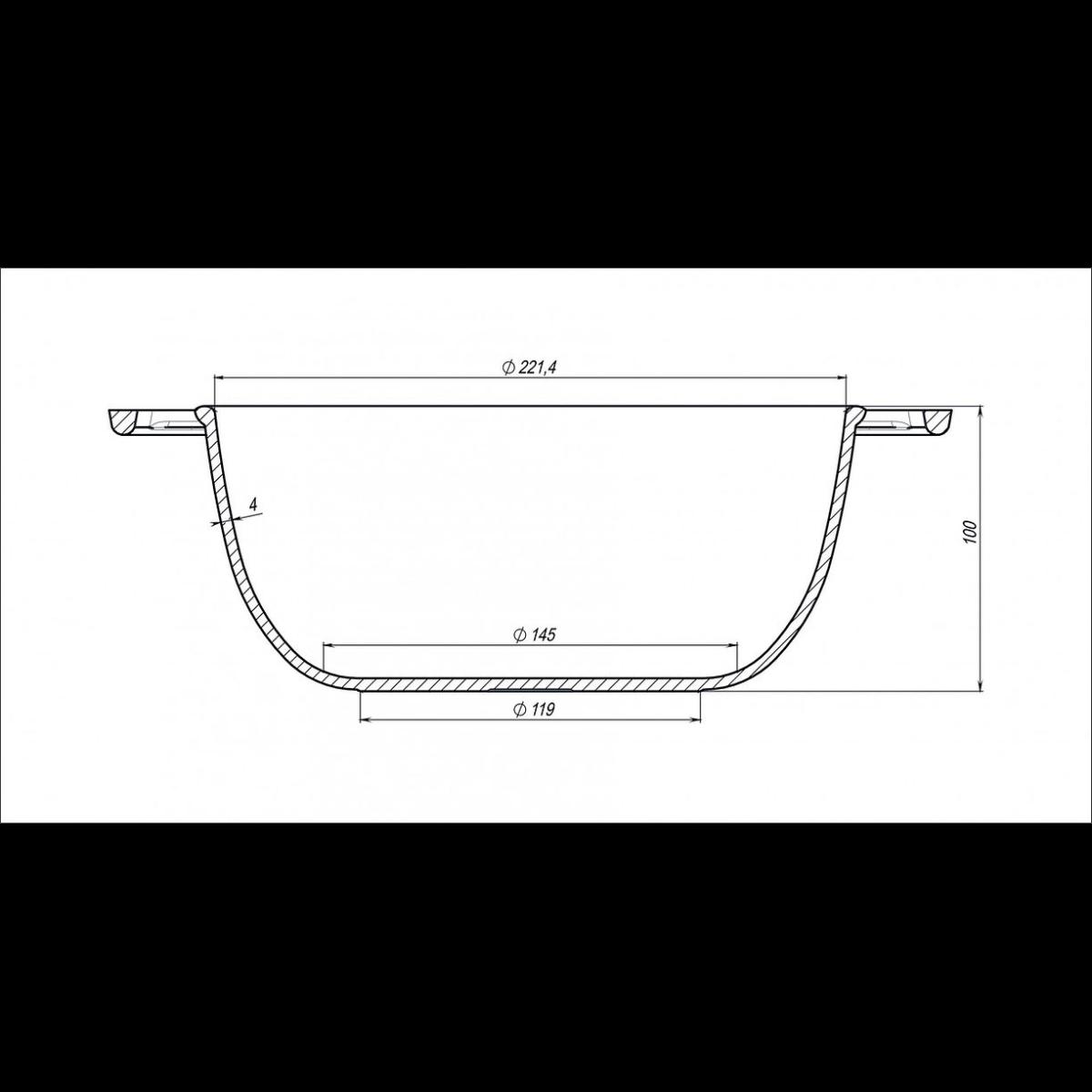 Котелок чугунный Maysternya с чугунной крышкой 3 л (Т402С1) - фото 2 Котелок чугунный Maysternya с чугунной крышкой 3 л (Т402С1) - фото 2