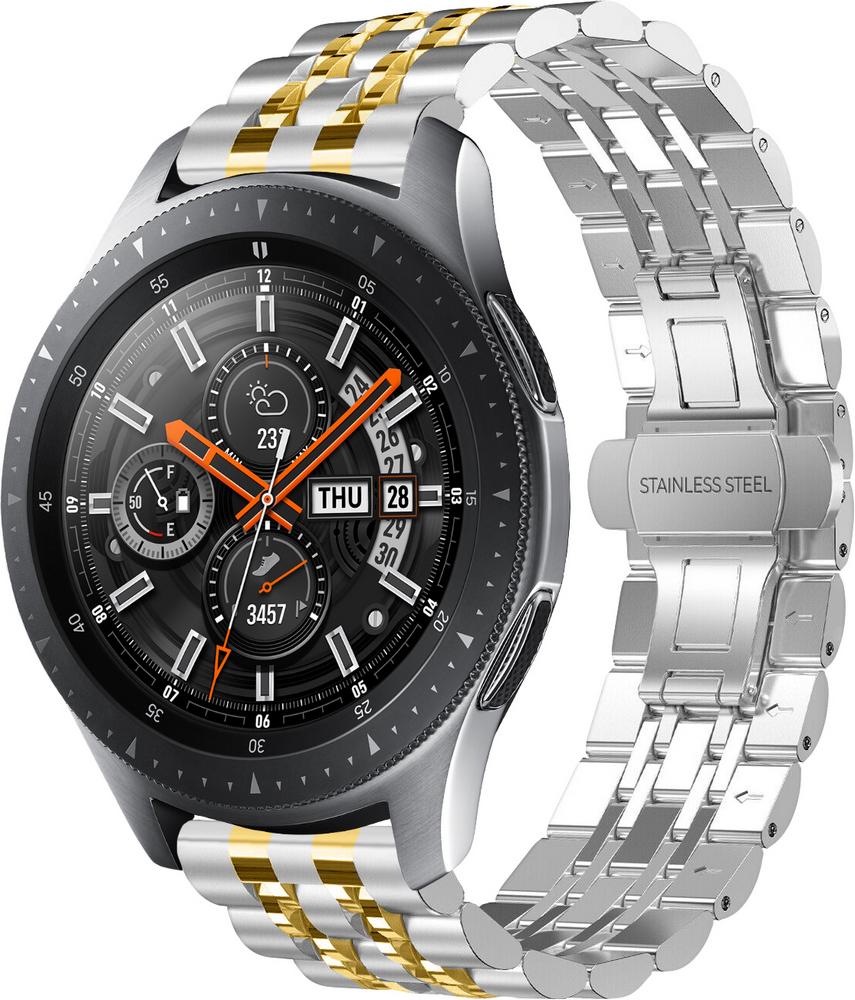Браслет металлический Spinye Line для Galaxy Watch 46 мм Silver Gold (28967-67)