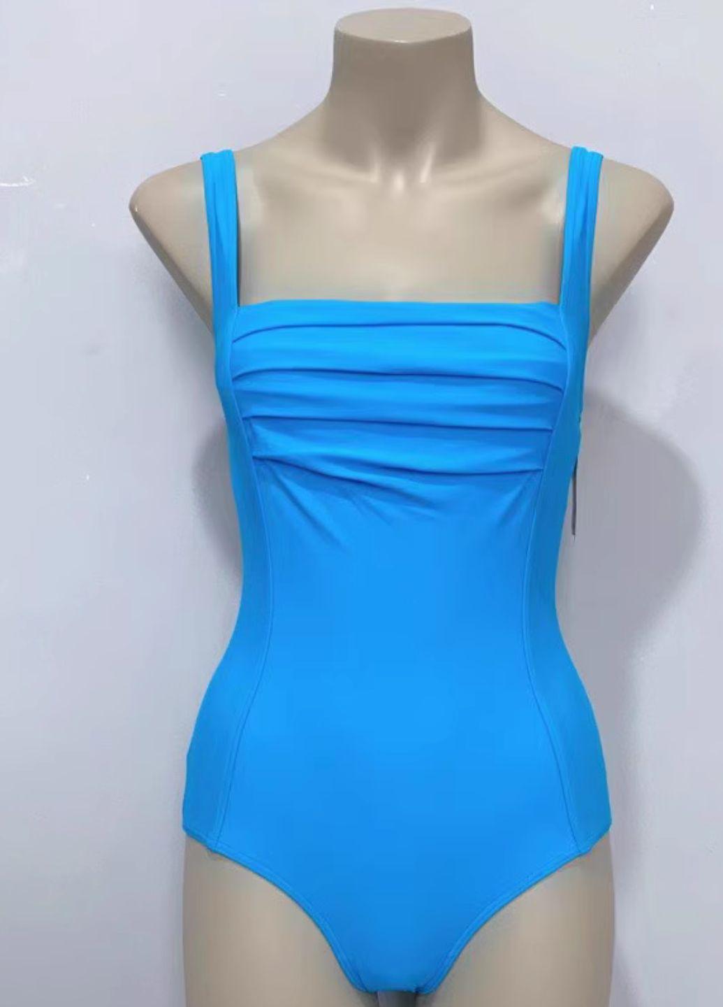 Женский купальник сплошной FS Irene с корректирующим эффектом L Голубой (1382) - фото 6