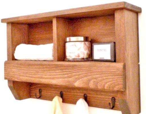 Полка для ванной из дерева Шалькау Сиена (ВНП/003305)