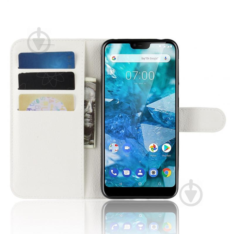 Чехол-книжка Litchie Wallet для Nokia 7.1 Белый (arbc3507) - фото 3