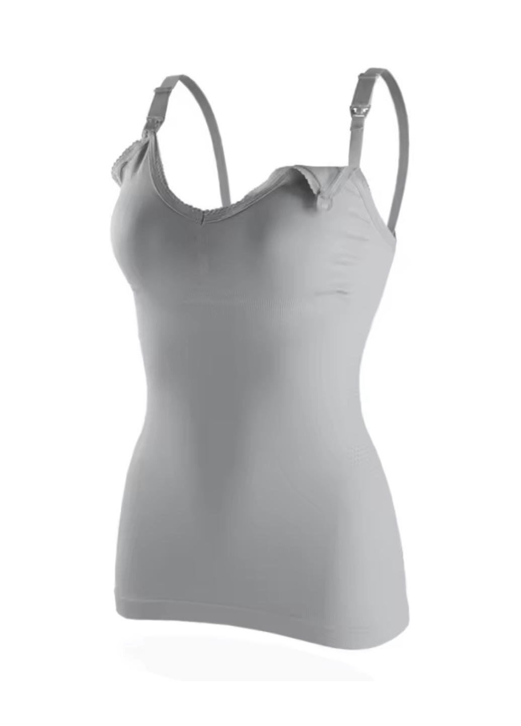 Майка женская для кормления подтягивающая Comfort and Care M Серый (1760-44-01) - фото 5 Майка женская для кормления подтягивающая Comfort and Care M Серый (1760-44-01) - фото 5