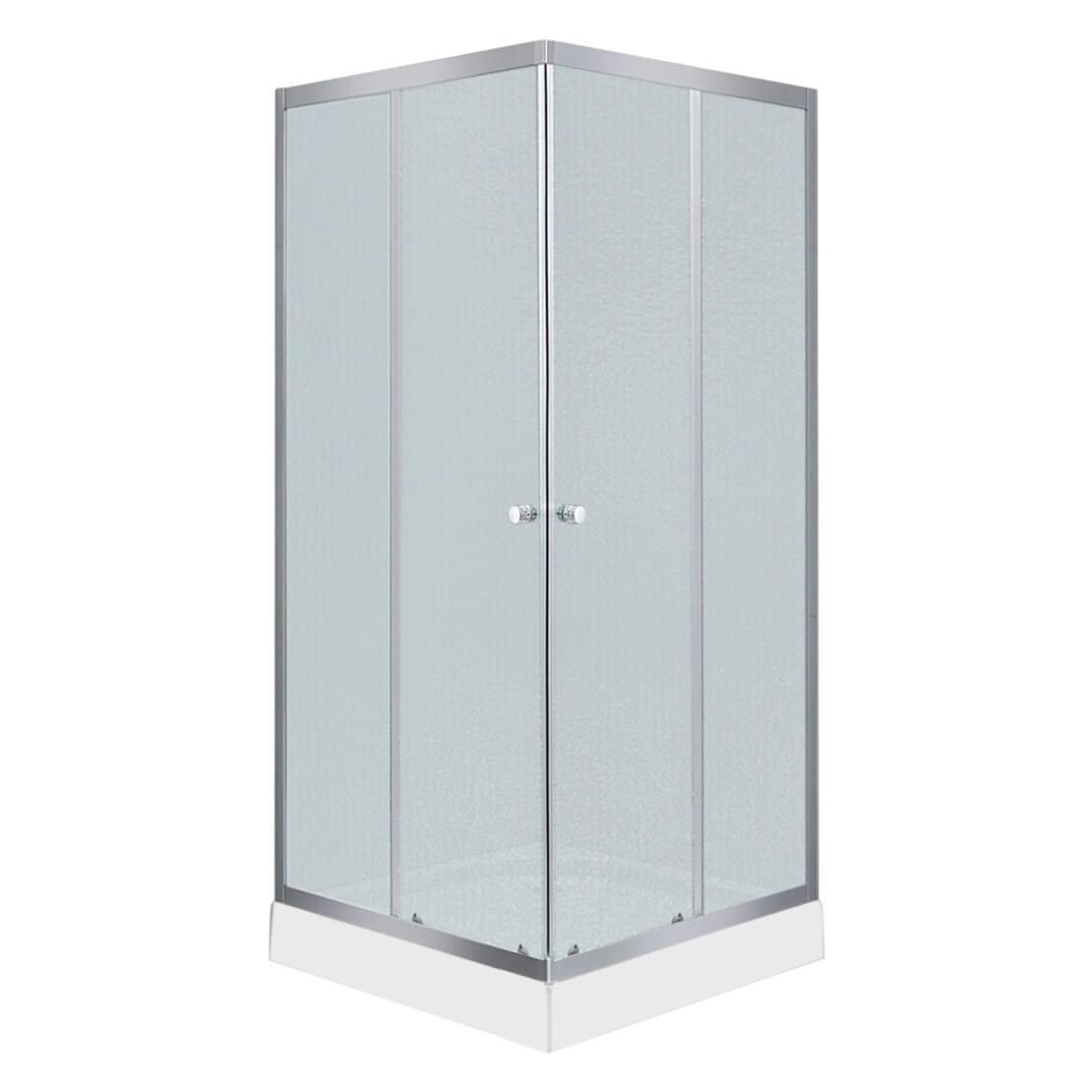 Душова кабіна Agua Elposo Q.S.F.D. 193x90x90 скло 4 мм з піддоном Сатин (CV031236)