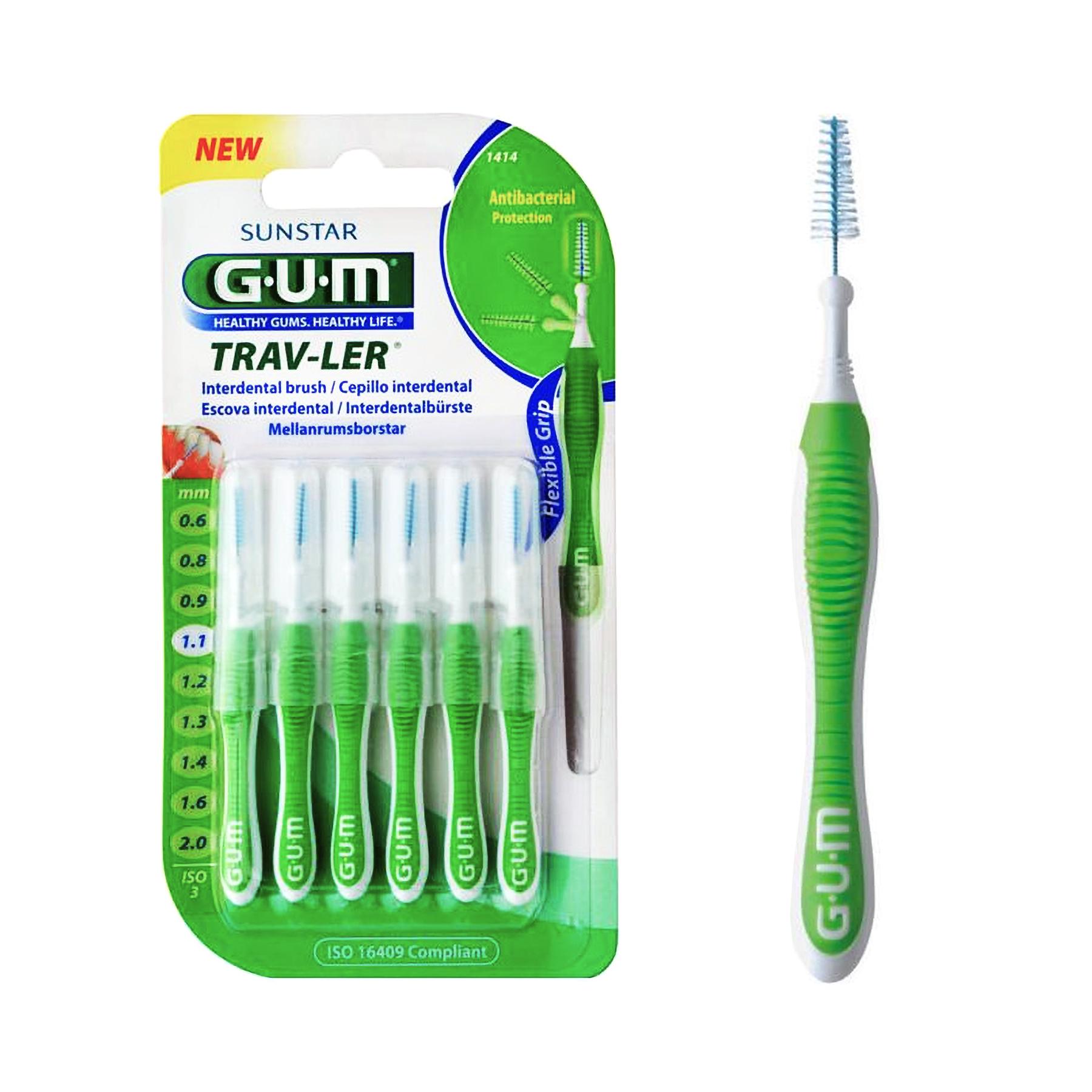 Межзубные щетки GUM TravLer 1,1 мм